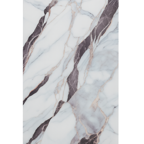 PVC Panel Luksuzni Mermer Bijeli i Crni