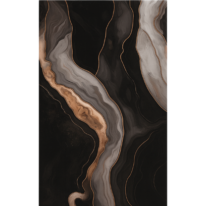 PVC Panel Luksuzni Crni Mermer