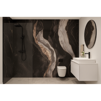 PVC Panel Luksuzni Crni Mermer