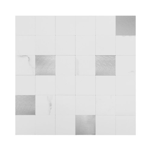 Mozaik Mermer Bijelo-Sivi