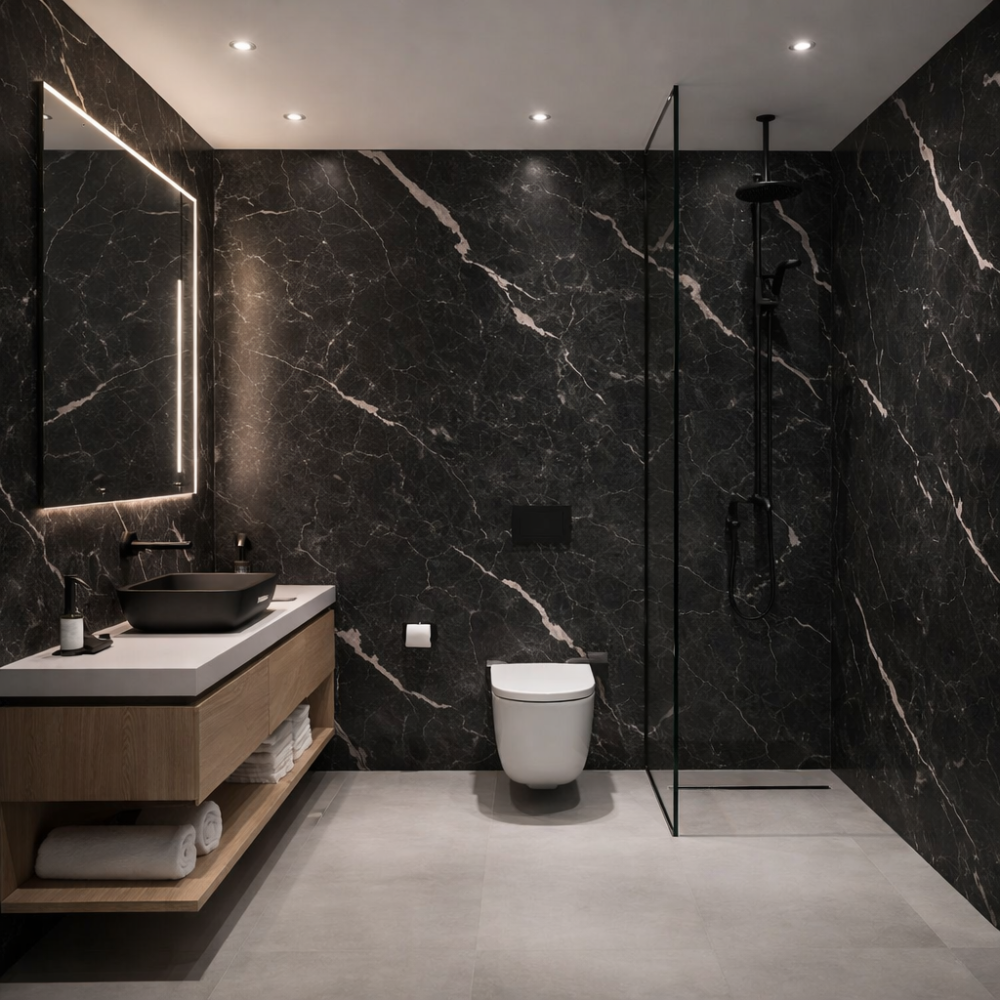 PVC Panel Crni Mermer 122cmx280cm