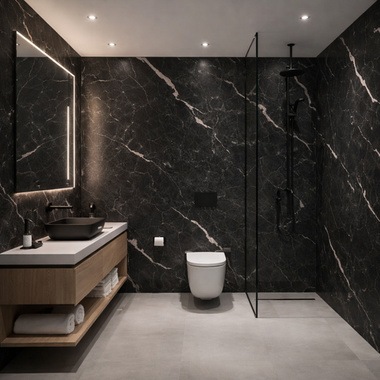 PVC Panel Crni Mermer 122cmx280cm