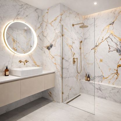 PVC Panel Luksuzni Zlatni Mermer 122cmx280cm