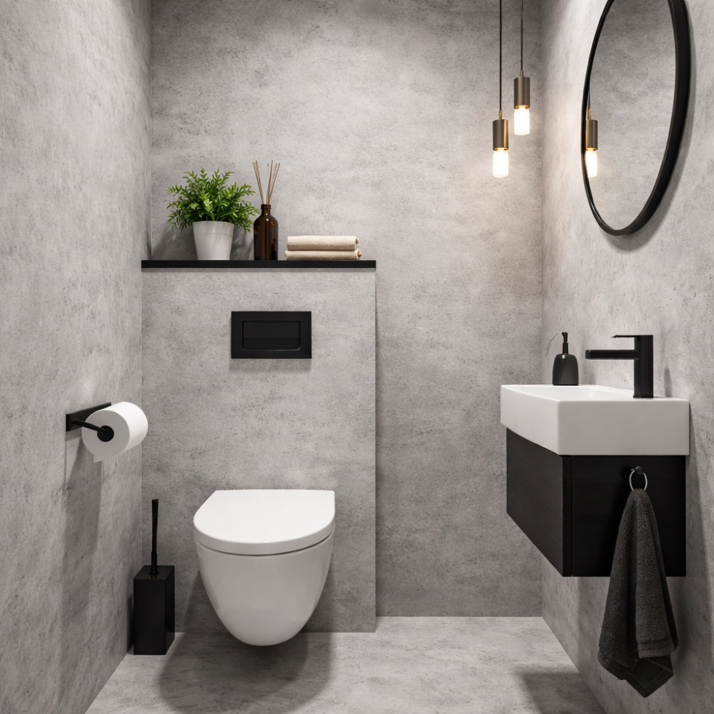 Svijetlosivi Cement Samoljepljive Tapete 60cmx10m